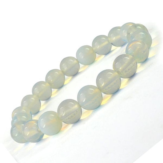 Opalite 10 mm Round Bead Bracelet