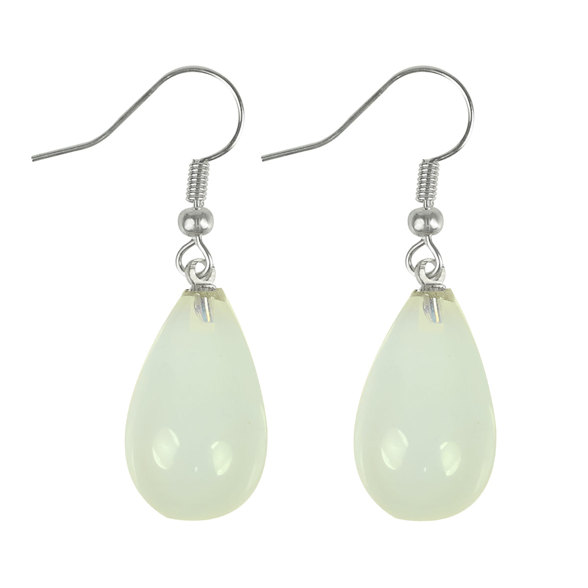 Natural Crystal Stone Drop Shape Earrings for Girls / Women