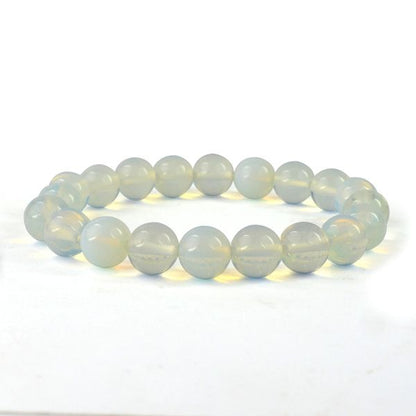 Opalite 10 mm Round Bead Bracelet