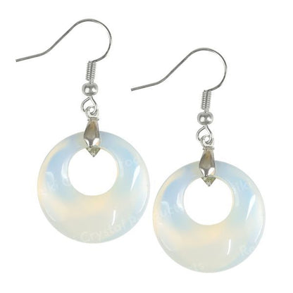 Crystal Stone Circle Shape Earrings for Girls / Women