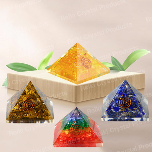 Natural Orgone / Orgonite Pyramid 40 mm
