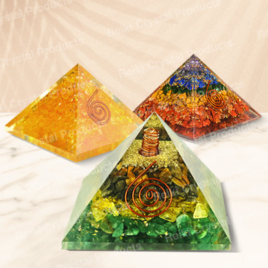 Natural Orgone / Orgonite Pyramid 70 mm