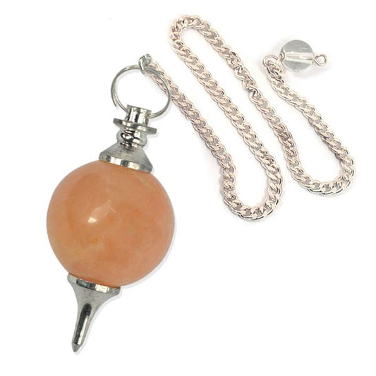 Peach Aventurine Ball Dowser / Pendulum