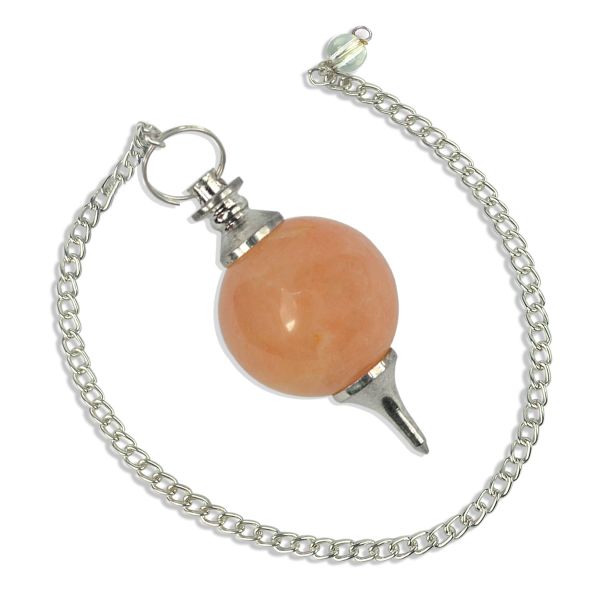 Peach Aventurine Ball Dowser / Pendulum
