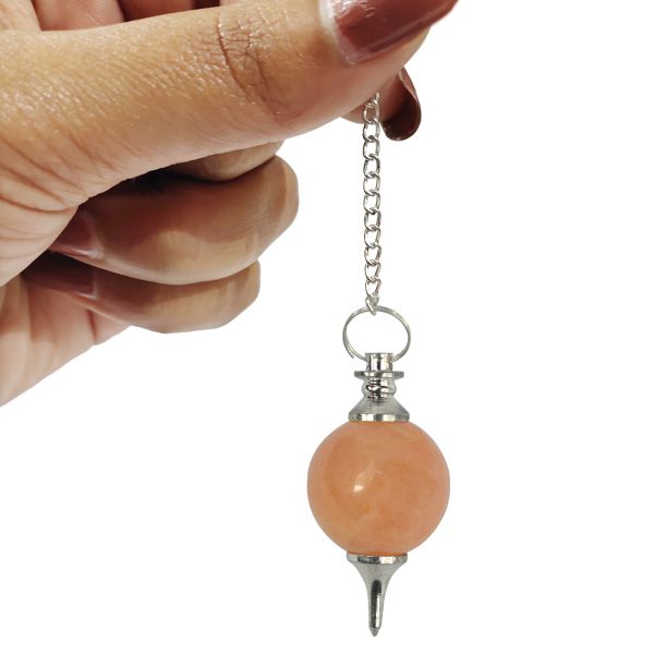 Peach Aventurine Ball Dowser / Pendulum
