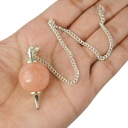 Peach Aventurine Ball Dowser / Pendulum