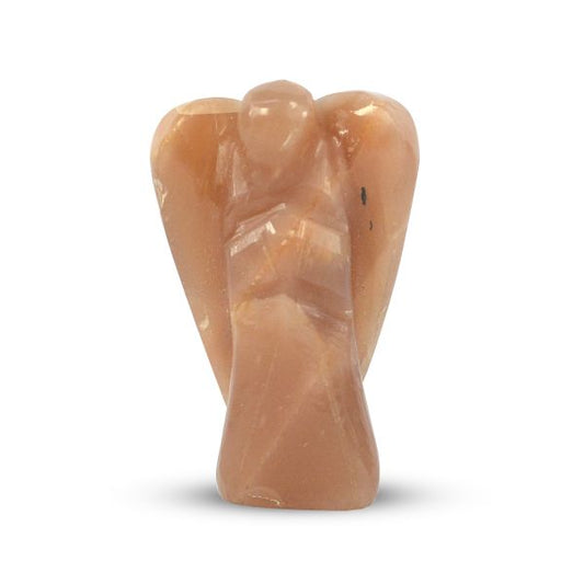 Peach Moonstone Crystal Angel Charged By Reiki Grand Master