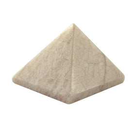 Natural Peach Moonstone pyramid 40mm Reiki charged for emotional balance