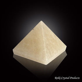 Natural Peach Moonstone Pyramid 50 mm
