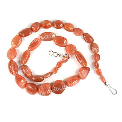 Natural Crystal Stone Pech Moonstone Necklace for Women