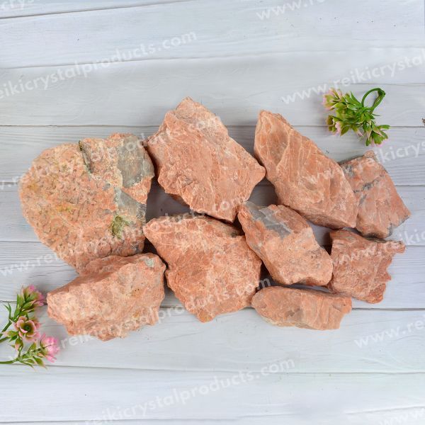 Peach Moonstone Raw Rough Stones