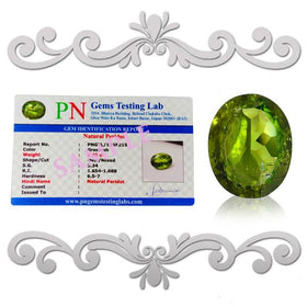 Natural High Grade Peridot  Carat Peridot Certified Gemstone
