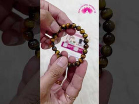 Natural Crystal Stones 8 mm Round Bead Bracelet Charged by Grandmaster