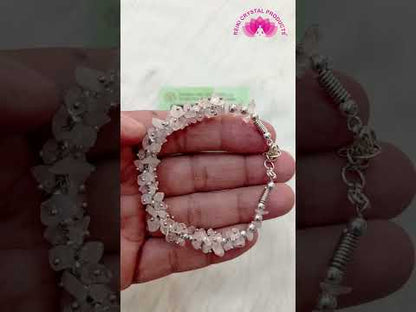 Certified Natural Crystal Stone Adjustable Chip Beads Bracelet