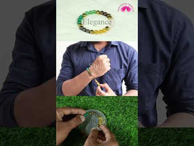 Certified Bracelet with Selenite Charging Plate Combo | Dhan Yog Money Magnet Bracelet