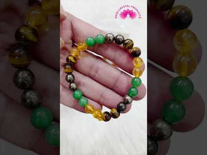 Reiki charged wealth bracelet for financial growth