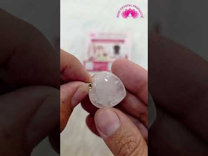 Natural Crystal Stone Heart Shape Pendant Size 15-20 mm with Metal Chain