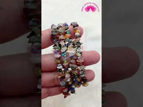 Natural Crystal Stone Chip Beads Mala / Necklace