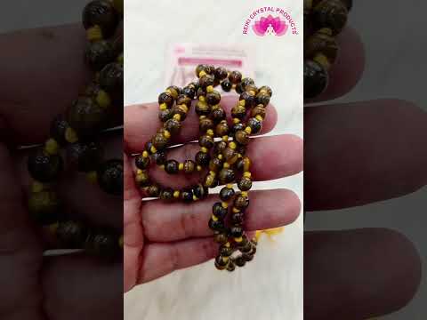 Certified AAA Natural 6 mm 108 Round Beads Jaap Mala - Necklace