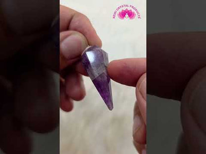 Natural Six Faceted Dowser Pendulum – Reiki Charged Precision Pendulum for Energy Dowsing, Chakra Balancing, Meditation & Spiritual Guidance