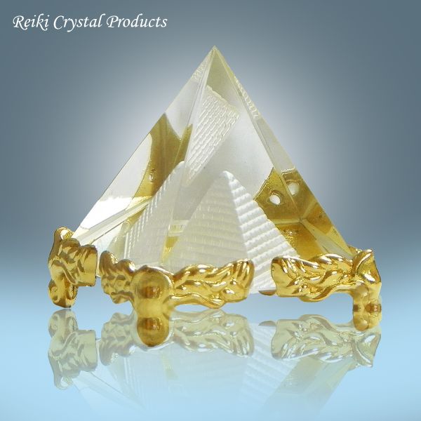 Glass Crystal Pyramid for Positive Energy Pack of 1 pc