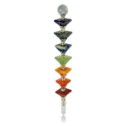 7 Chakra Pyramid Healing Wand