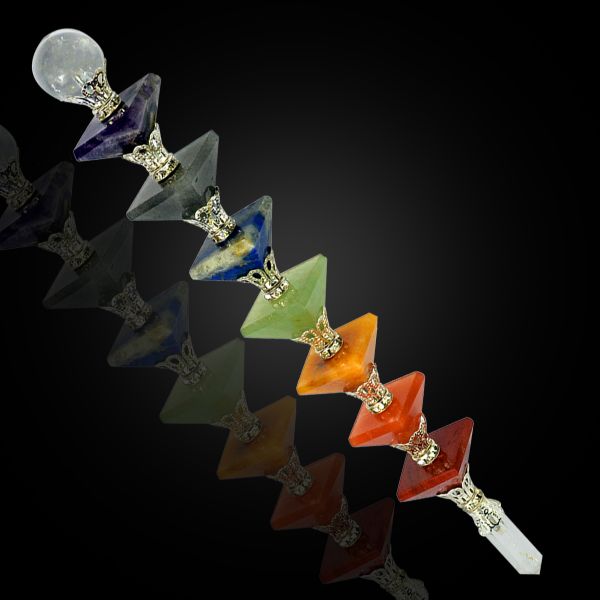 7 Chakra Pyramid Healing Wand