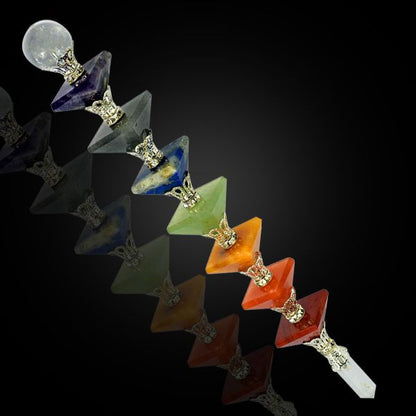 7 Chakra Pyramid Healing Wand