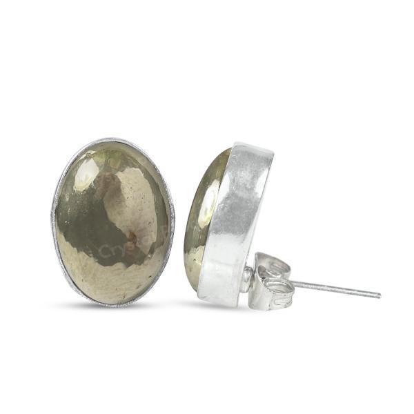 Natural Crystal Stone Tops Stud Earring Set Girls / Women