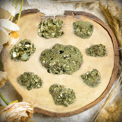 Certified Natural Pyrite Raw / Rough Cluster / Peru Pyrite for Healing / Vastu / Gifts / Wealth, Attracts Business Luck-175 gram