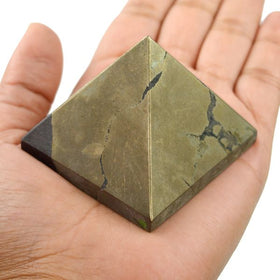 Pyrite Pyramid for Wealth Reiki Healing / Grid and Vastu Correction
