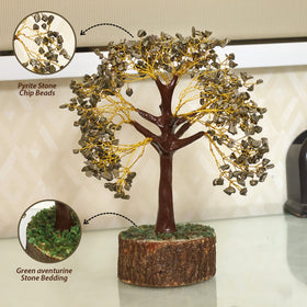 Natural Crystal Stone Pyrite Tree 500 Chip Beads for Decorative Showpiece