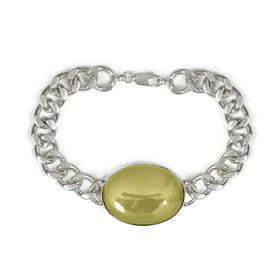 Natural Pyrite Gemstone Oval shape Bracelet For Boys