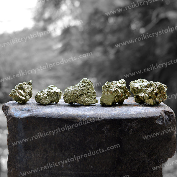 Certified Natural Pyrite Peru Raw Rough for Wealth, Attracts Business Luck
