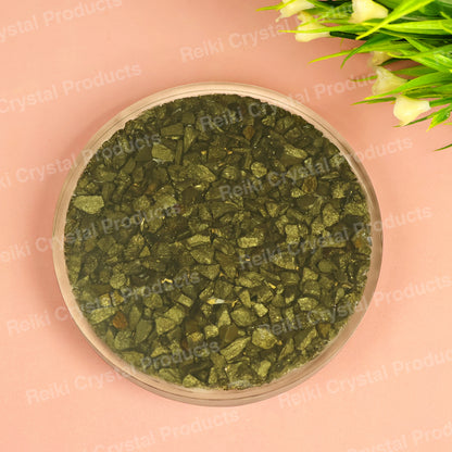 Natural Pyrite Orgone Zibu Symbol Engraved Coaster,