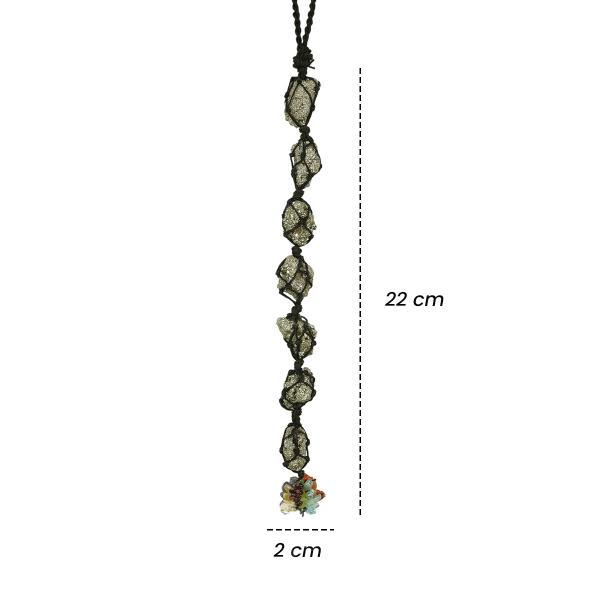 Natural Pyrite / 7 Chakra Tumble Stone Car Hanging / Door Hanging Accessories