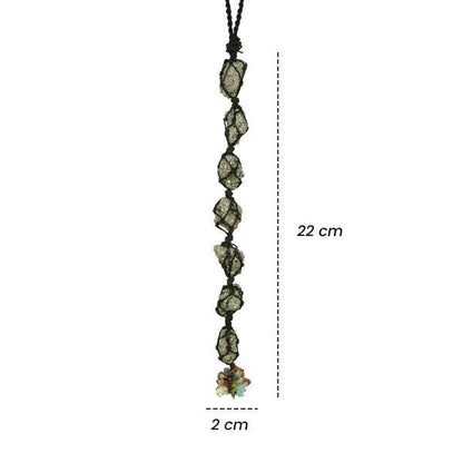 Natural Pyrite / 7 Chakra Tumble Stone Car Hanging / Door Hanging Accessories