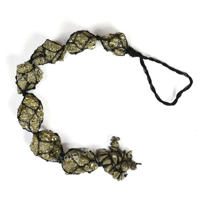 Natural Pyrite Rough Cluster Stone With Chip Vastu Door Hanging for Wealth