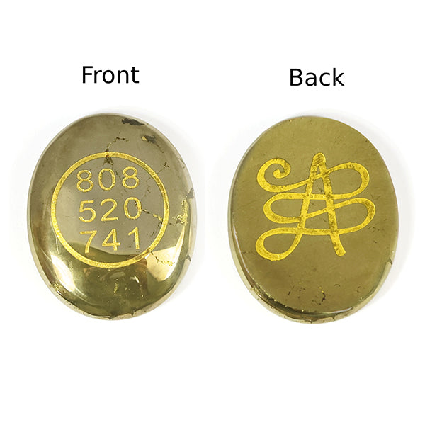 Natural Pyrite Zibu Symbol Coin for Wealth Money Good Luck Positivity and Prosperity Pack of 2 pc
