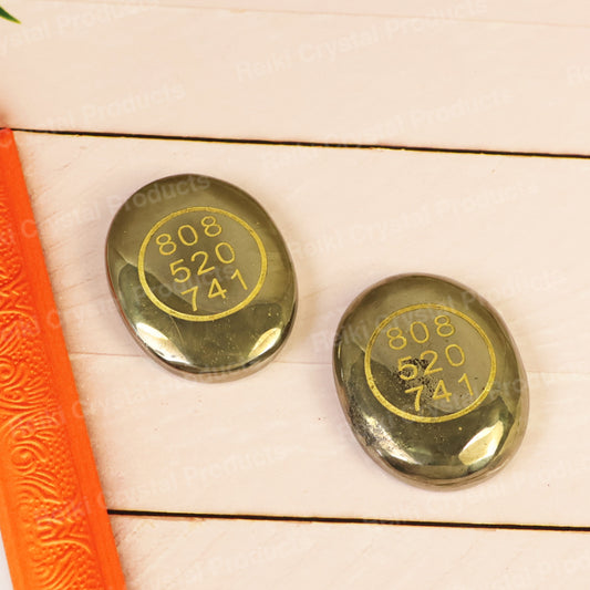 Natural Pyrite Zibu Symbol Coin for Wealth Money Good Luck Positivity and Prosperity Pack of 2 pc