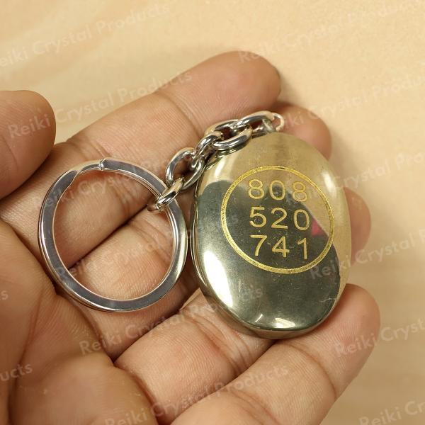 Pyrite Zibu Symbol Key chain for Money Symbol Keychain- 2Pc