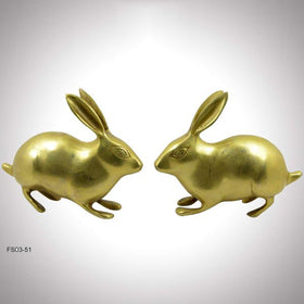 Brass Rabbit Pair for Vastu Remedy Weight 1600 Gram