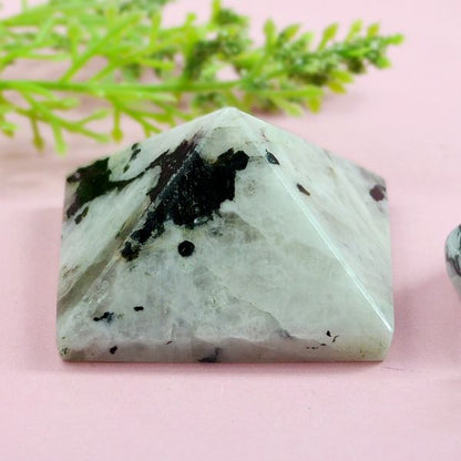 Rainbow Moonstone Pyramid for Reiki Healing and Vastu Correction