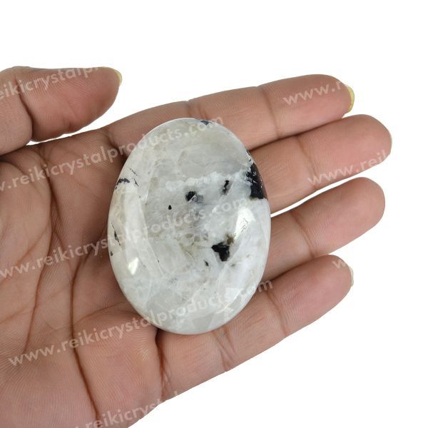 Rainbow Moonstone Palm Stone Big Size 5 cm