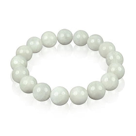 AAA Natural Rainbow Moonstone 12 mm Round Beads Bracelet