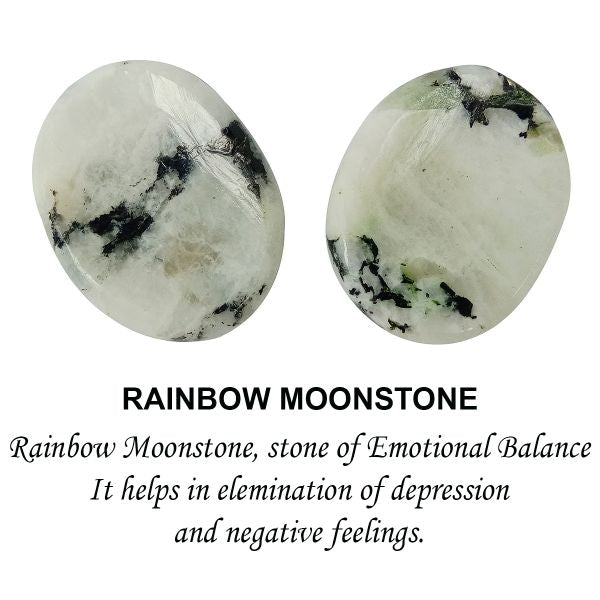 Natural Worry Palm Stone Oval Shape Cabochons Pack of 2 pc
