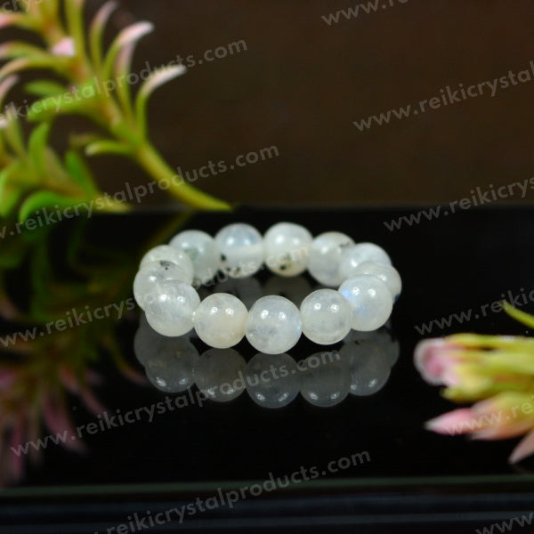 AAA Natural Crystal Stone Beads Ring 6mm