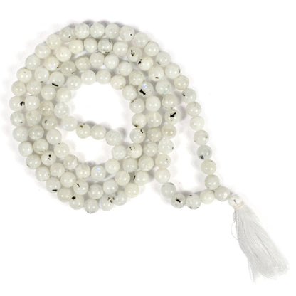 Natural Crystal Stone 8 mm 108 Round Beads Mala for Unisex