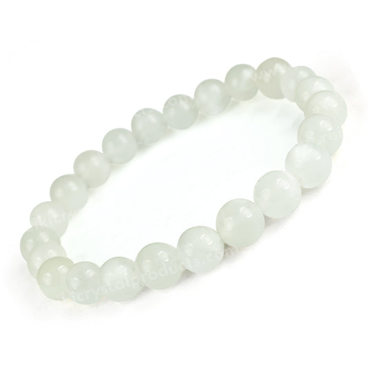 Rainbow Moonstone 8 mm Round Bead Bracelet