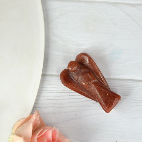 Natural Crystal Angel Size 2.4 cm (1 inch)